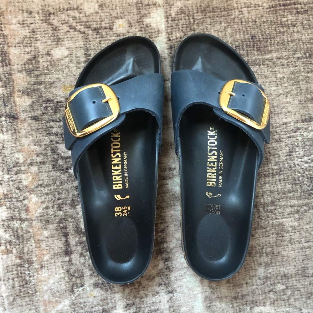 Madrid big buckle Birkenstocks 38